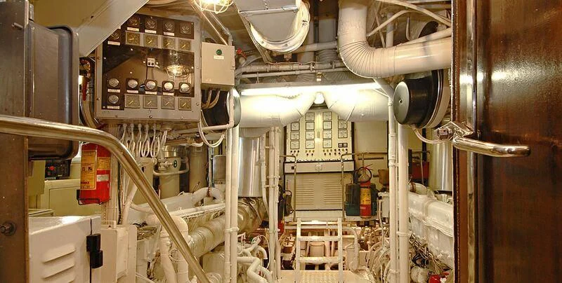 a room with machinery aboard DENEB'S DAUGHTERS Yacht for Sale