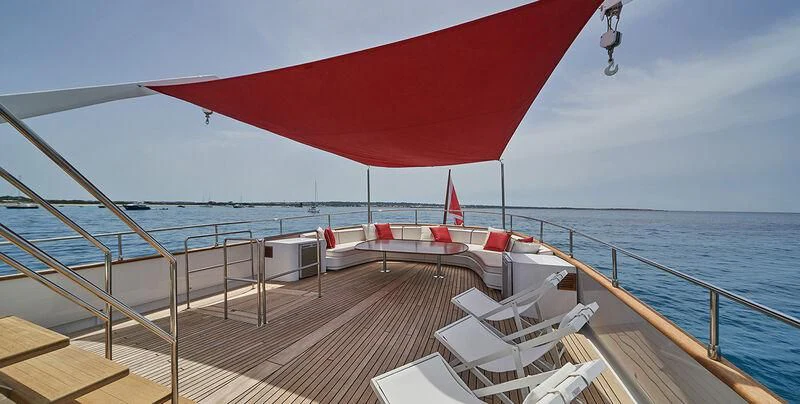a boat on the water aboard DENEB'S DAUGHTERS Yacht for Sale