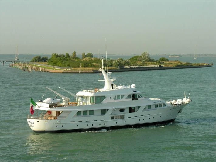 a boat on the water aboard DENEB'S DAUGHTERS Yacht for Sale