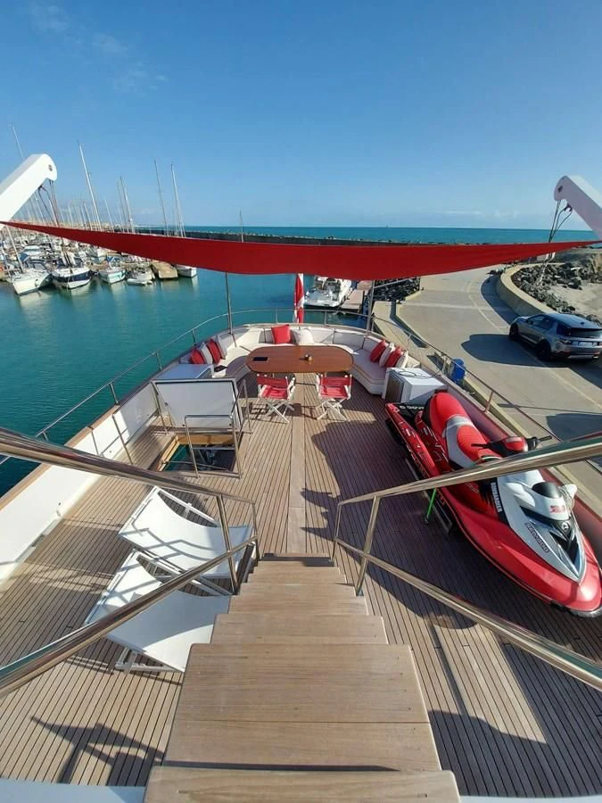 a deck of a boat aboard DENEB'S DAUGHTERS Yacht for Sale