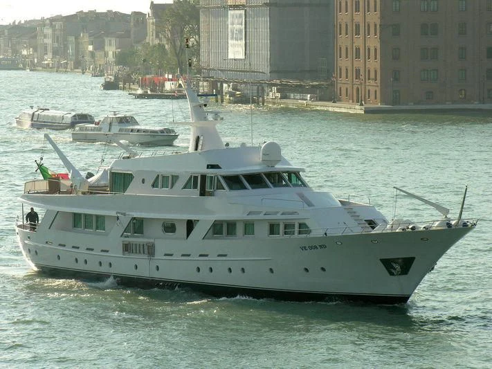 a boat in the water aboard DENEB'S DAUGHTERS Yacht for Sale