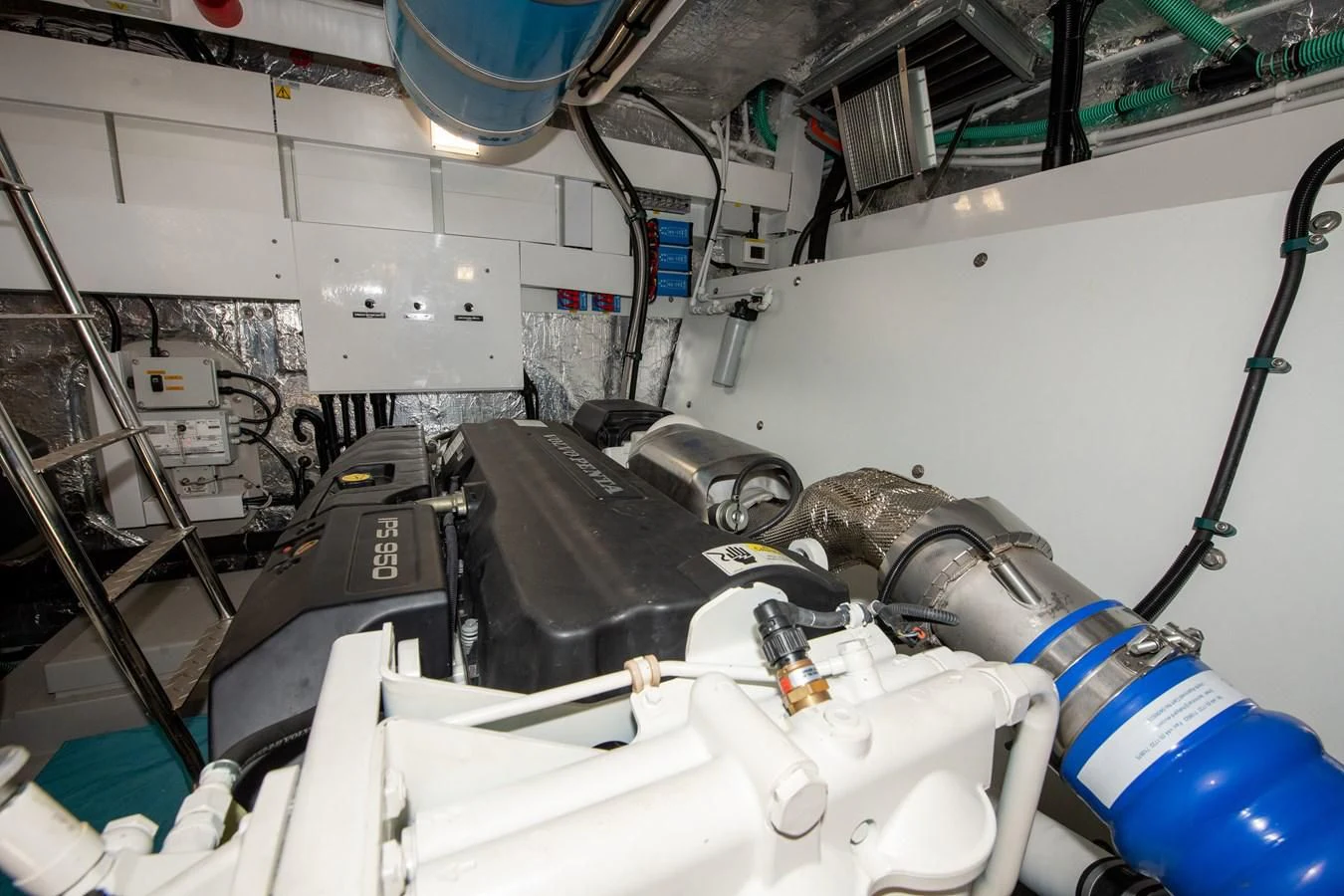 a machine with pipes and tubes aboard INCENTIVIZED Yacht for Sale