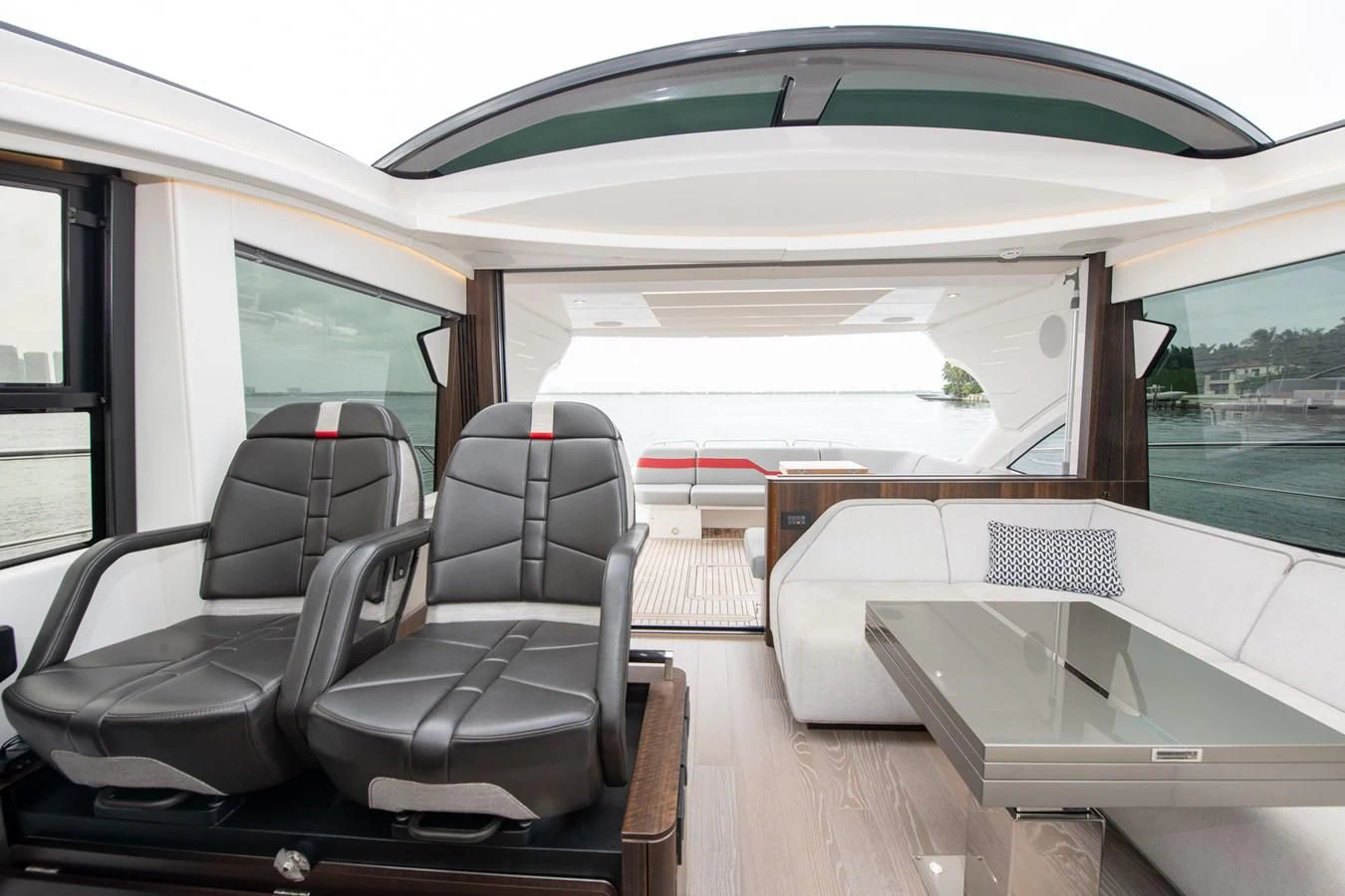 inside of a car aboard INCENTIVIZED Yacht for Sale
