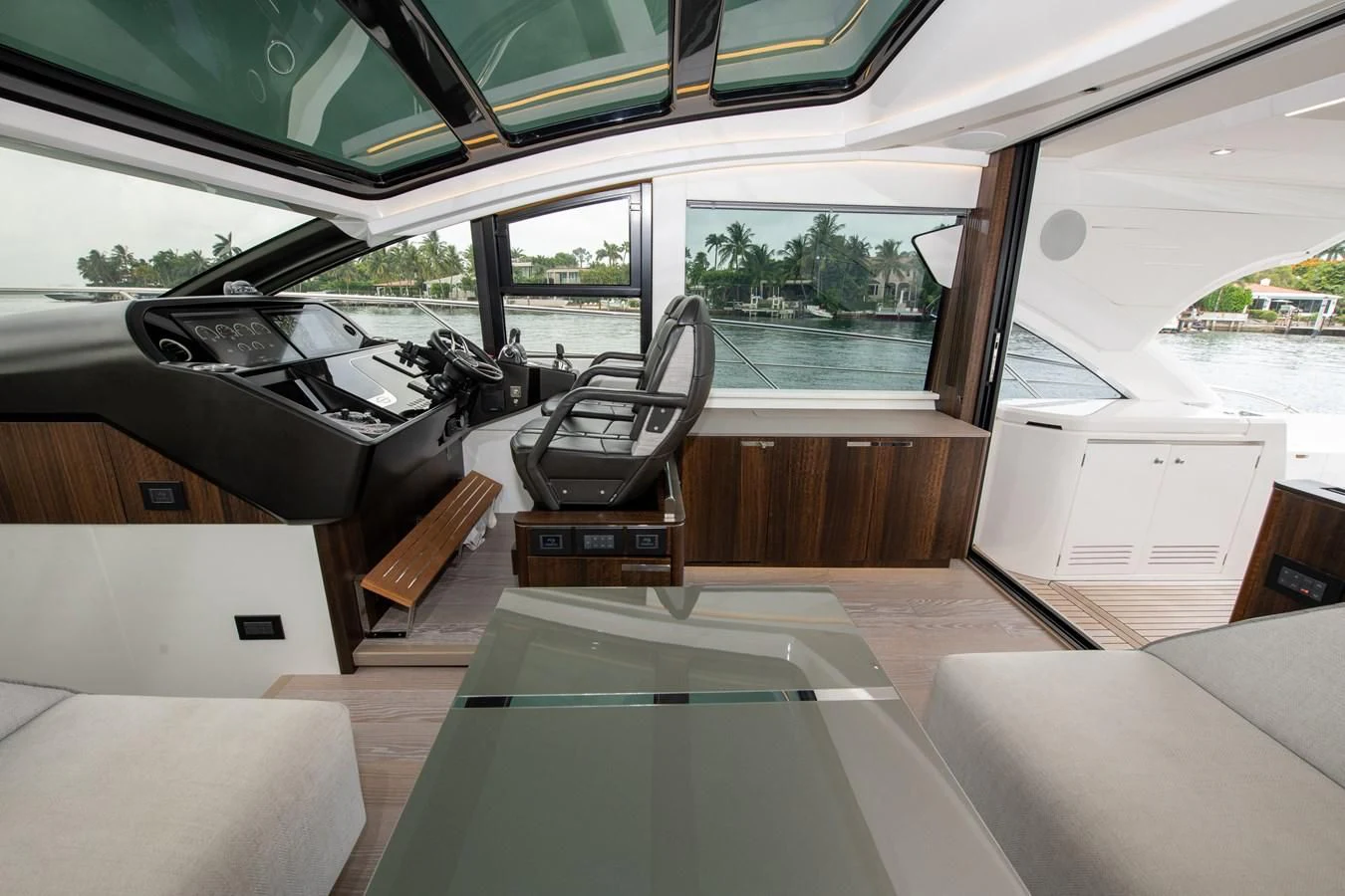 inside of a car aboard INCENTIVIZED Yacht for Sale