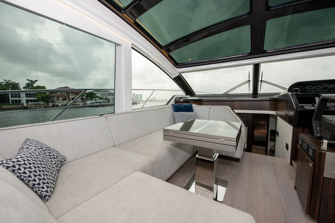 inside of a vehicle aboard INCENTIVIZED Yacht for Sale