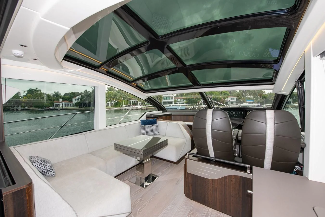 inside of a vehicle aboard INCENTIVIZED Yacht for Sale