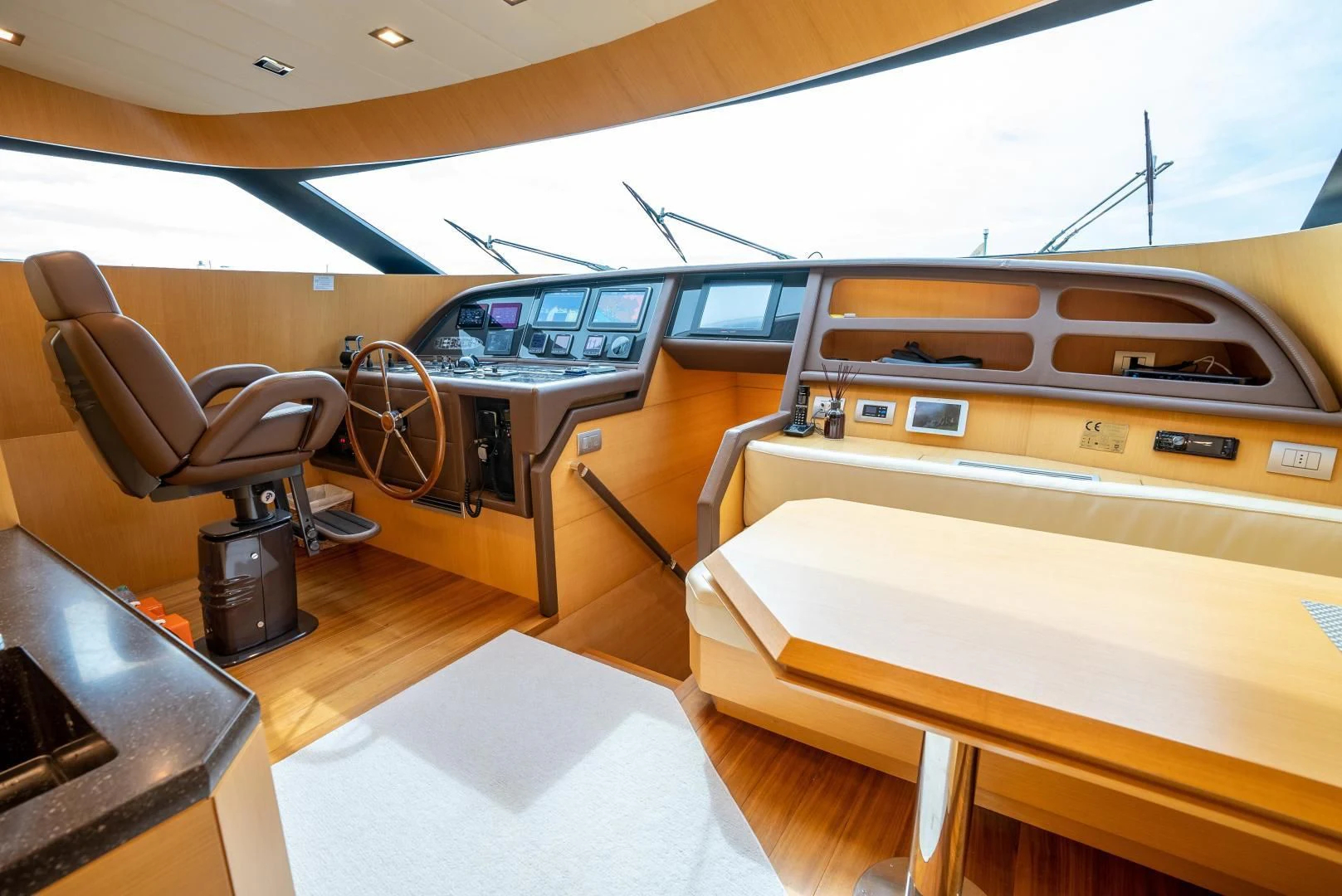a room with a few machines aboard NEVER REST Yacht for Sale