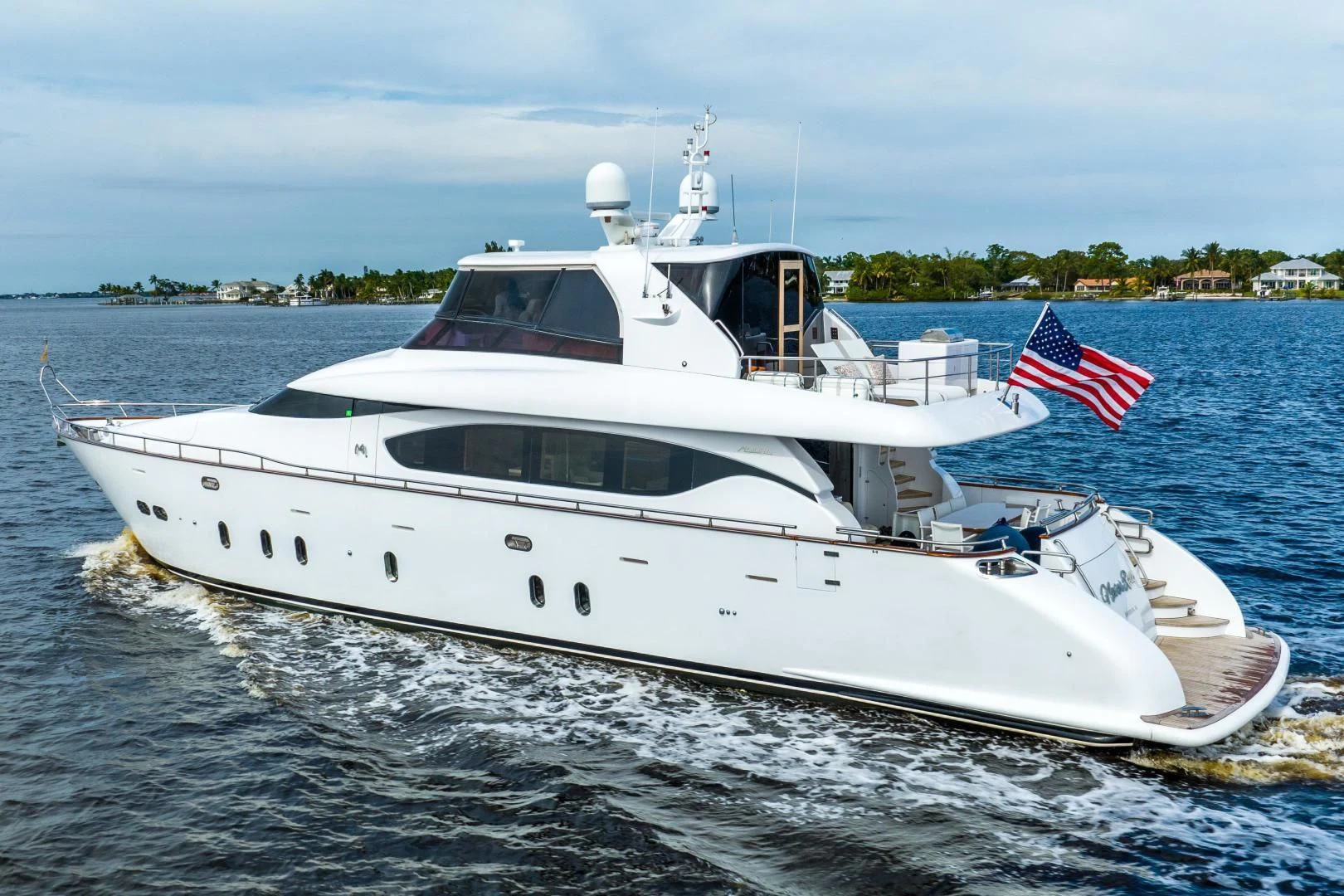 a boat on the water aboard NEVER REST Yacht for Sale