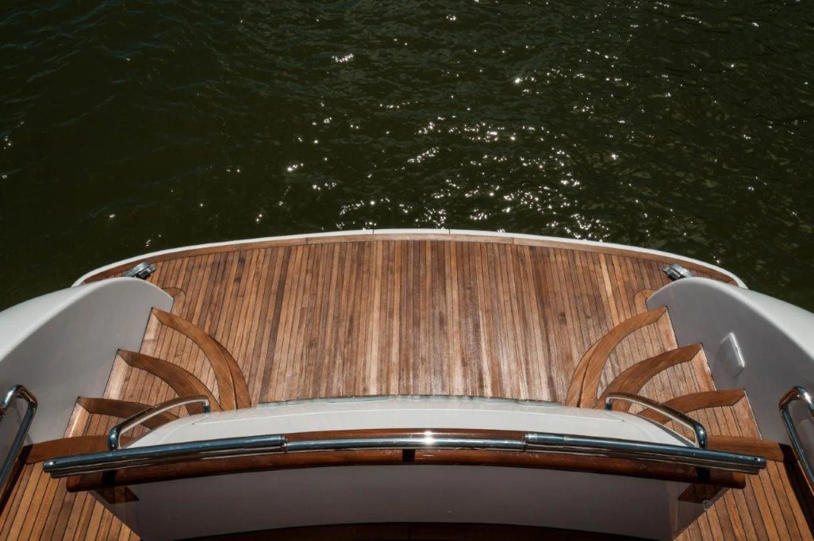 a boat on a body of water aboard NEVER REST Yacht for Sale