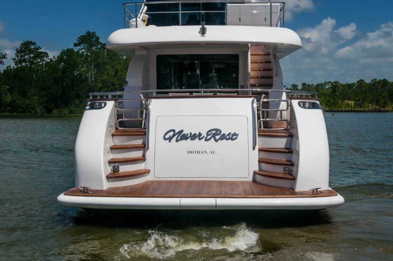 a boat on the water aboard NEVER REST Yacht for Sale