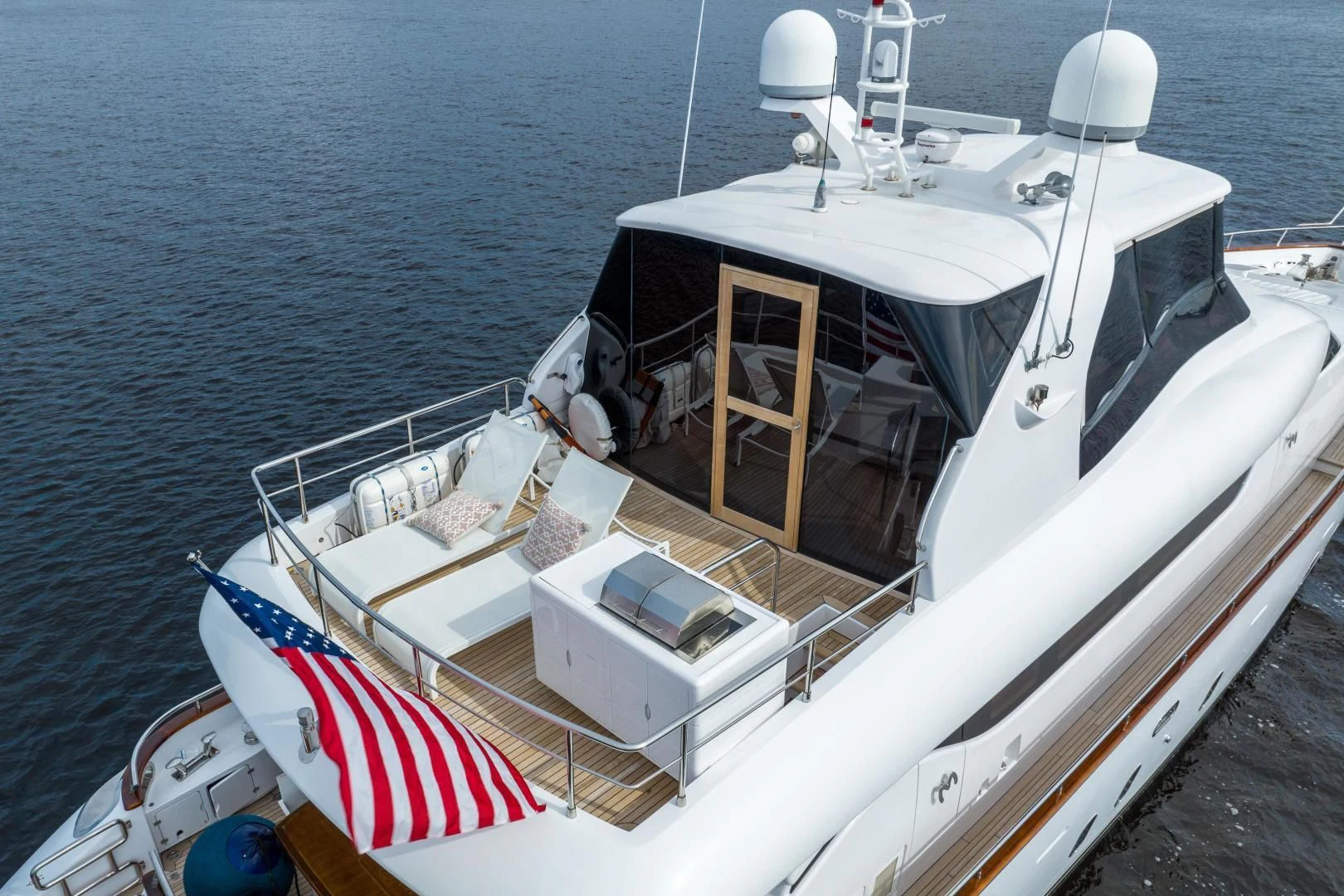 a boat on the water aboard NEVER REST Yacht for Sale