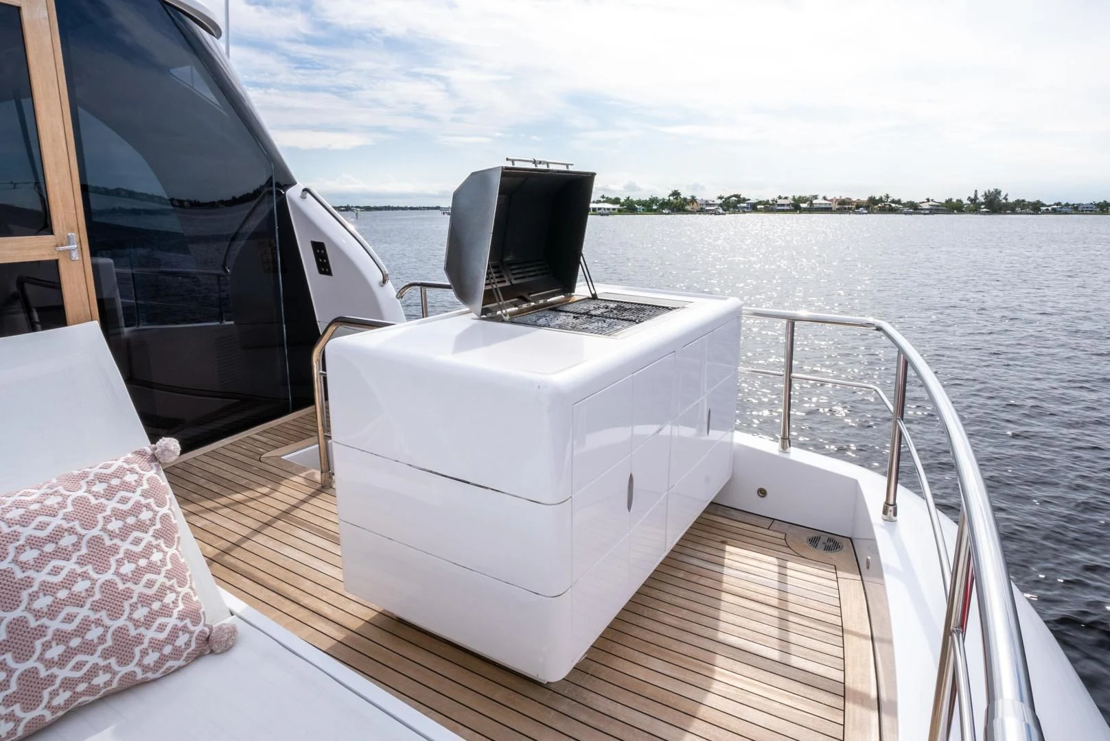 a boat on the water aboard NEVER REST Yacht for Sale
