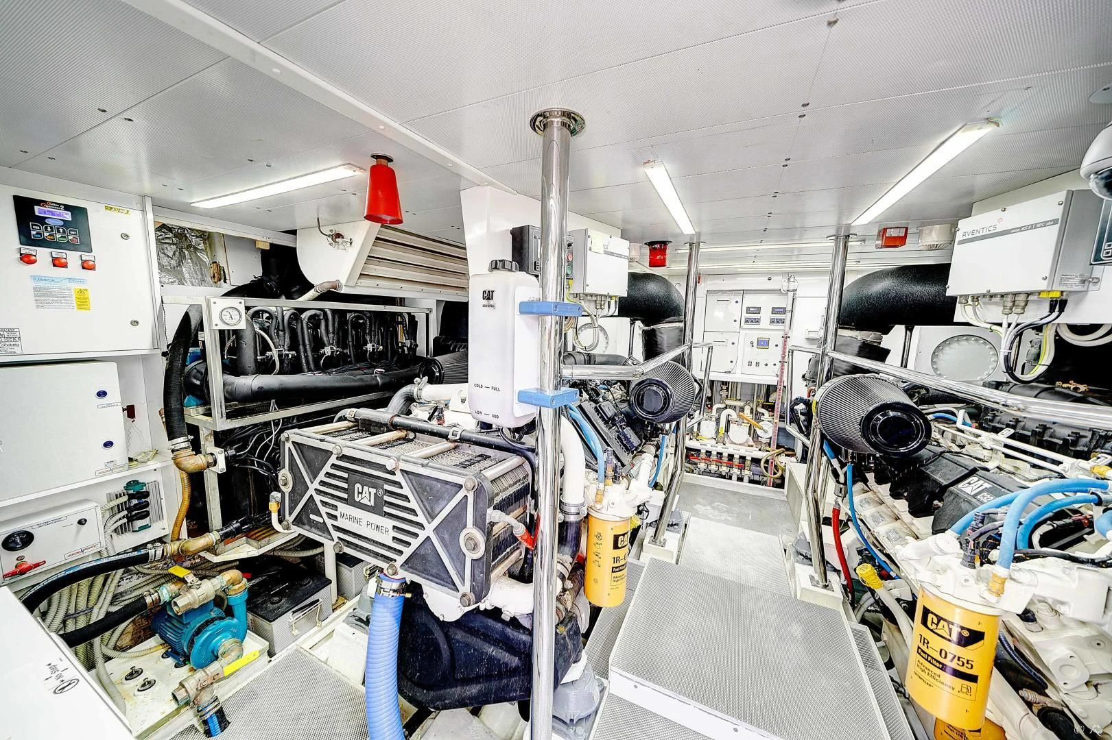 a room with machinery and equipment aboard NEVER REST Yacht for Sale