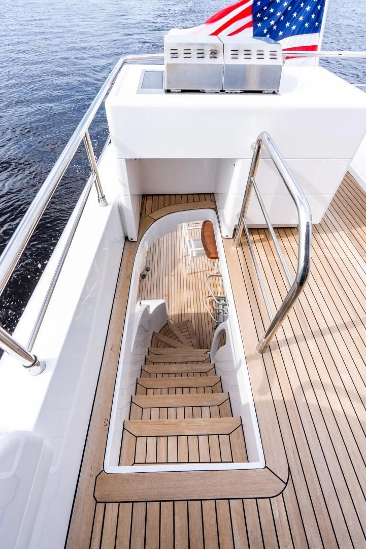 a boat on the water aboard NEVER REST Yacht for Sale