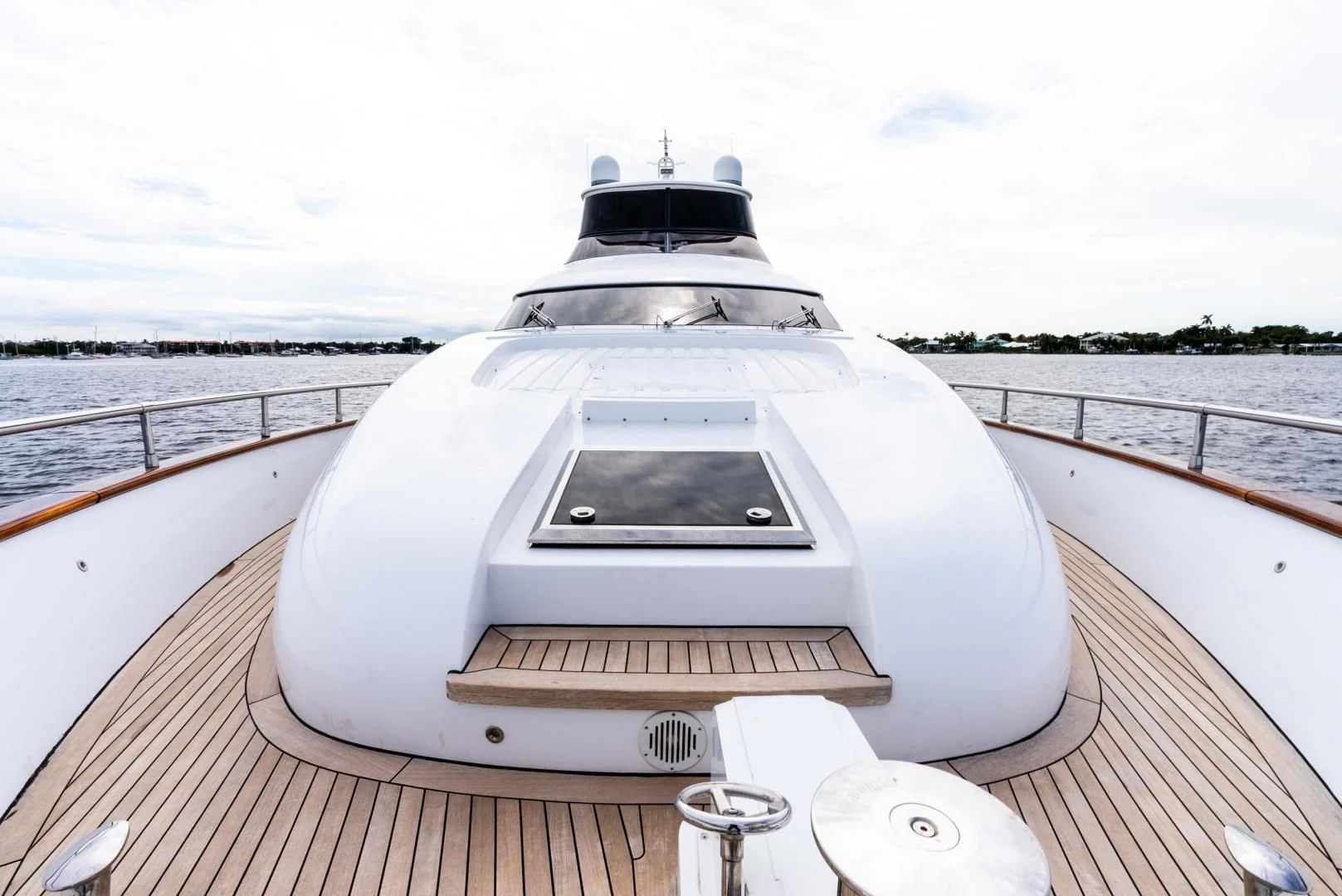 a boat on a deck aboard NEVER REST Yacht for Sale