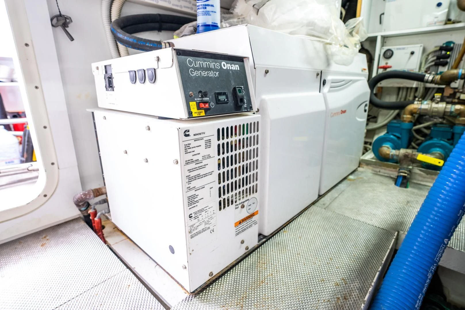 a machine with a screen aboard NEVER REST Yacht for Sale