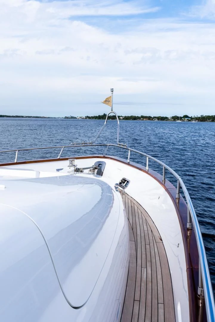 a boat on the water aboard NEVER REST Yacht for Sale