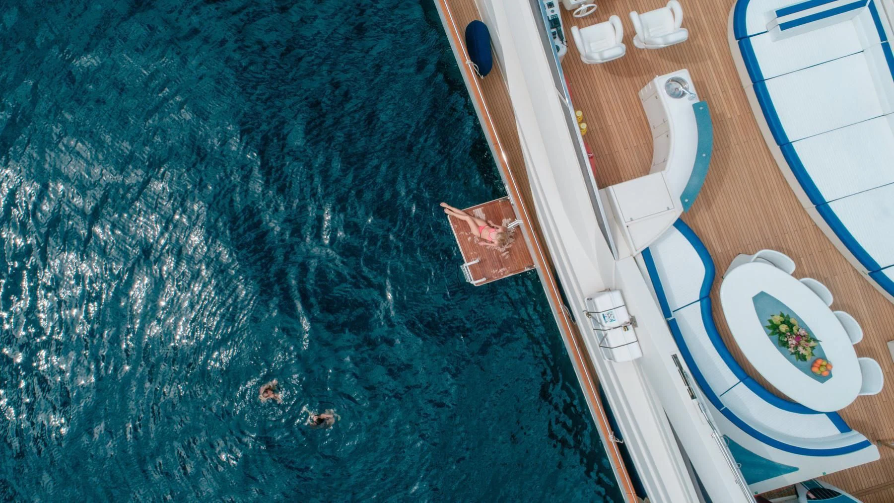 a boat in the water aboard LADY MURA Yacht for Sale