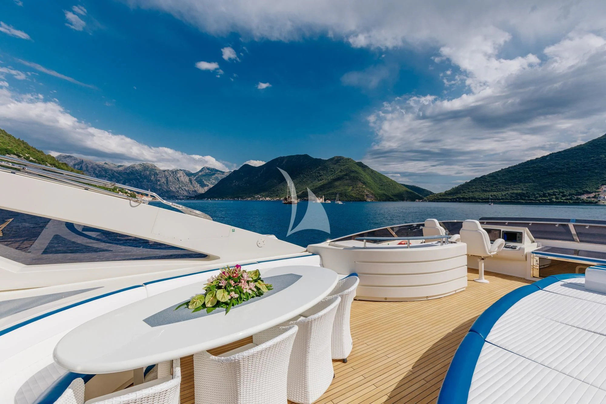 a boat on a body of water aboard LADY MURA Yacht for Sale