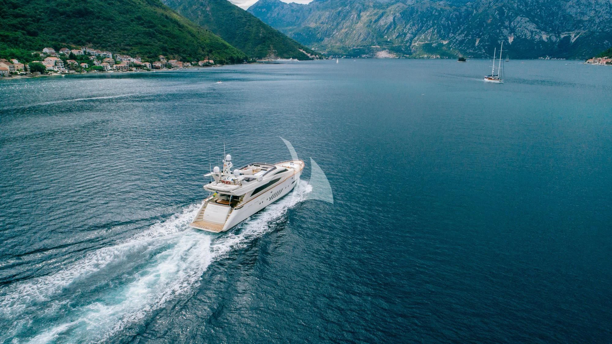 a boat on the water aboard LADY MURA Yacht for Sale