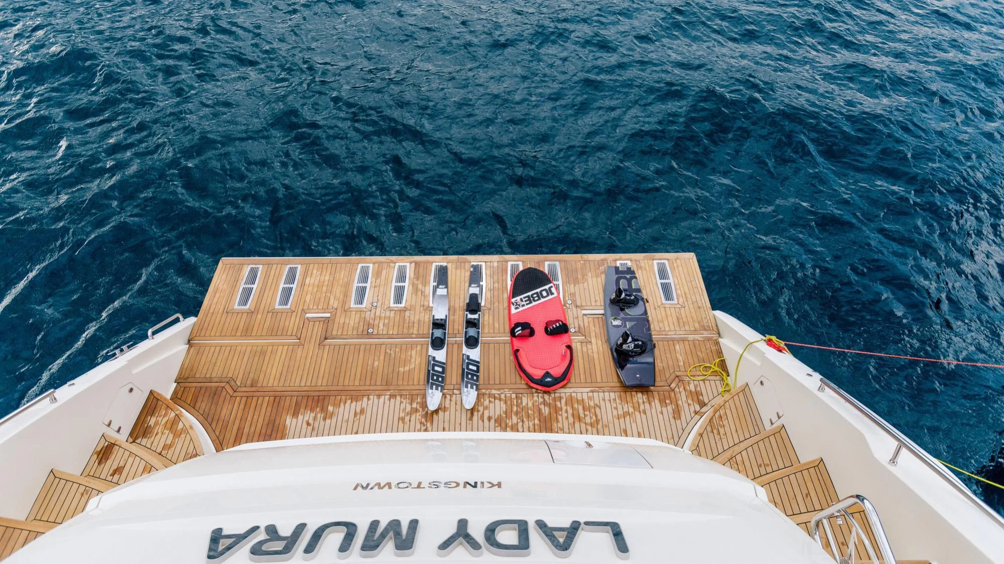 a boat on the water aboard LADY MURA Yacht for Sale