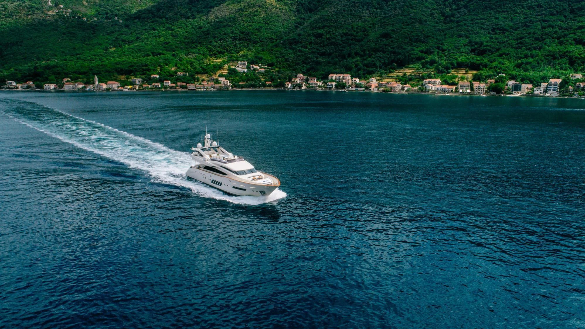 a boat on the water aboard LADY MURA Yacht for Sale