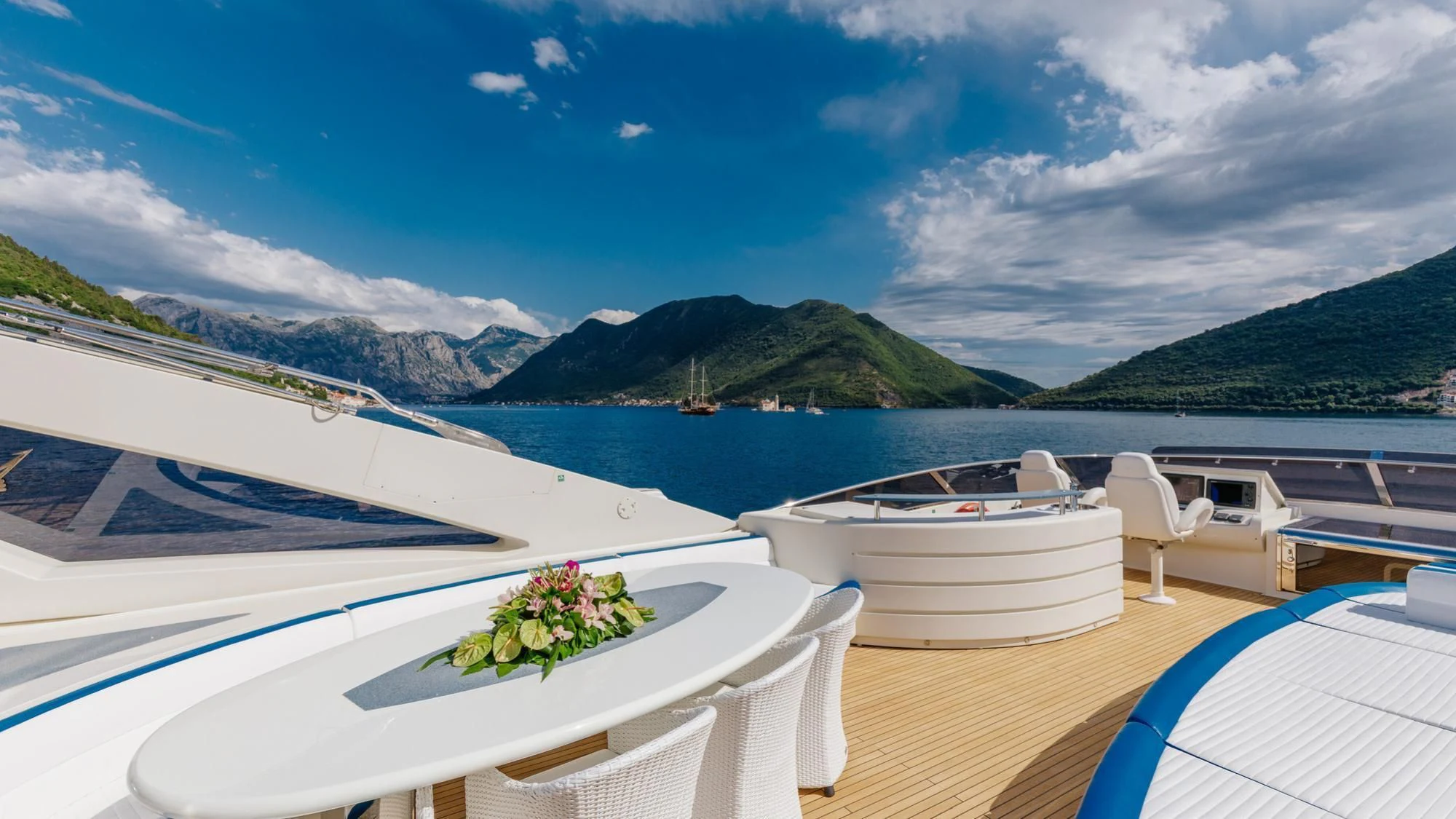 a boat on a body of water aboard LADY MURA Yacht for Sale