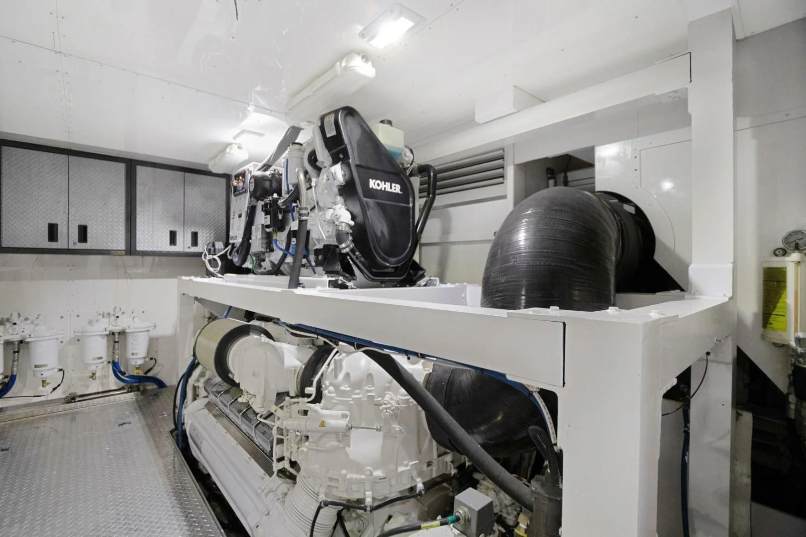 a large machine in a room aboard SINPATICO Yacht for Sale