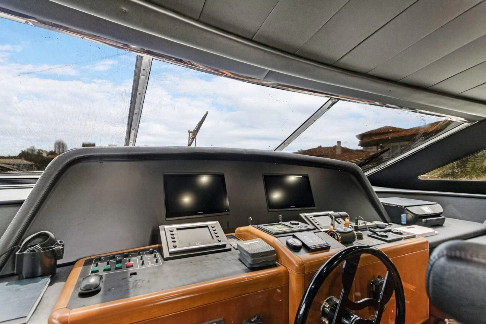 inside of a car aboard SINPATICO Yacht for Sale