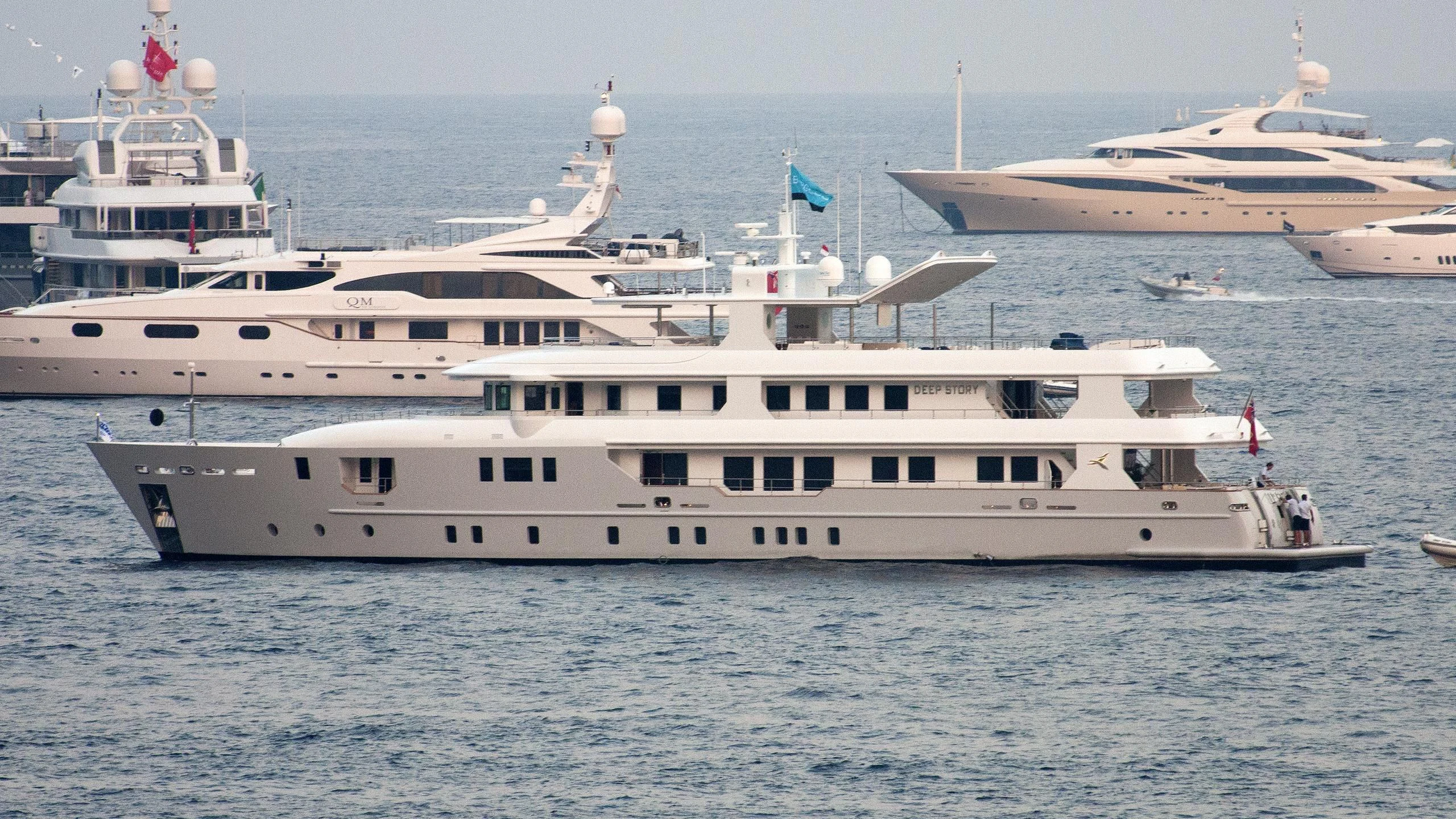 a group of boats in the water aboard VERA Yacht for Sale