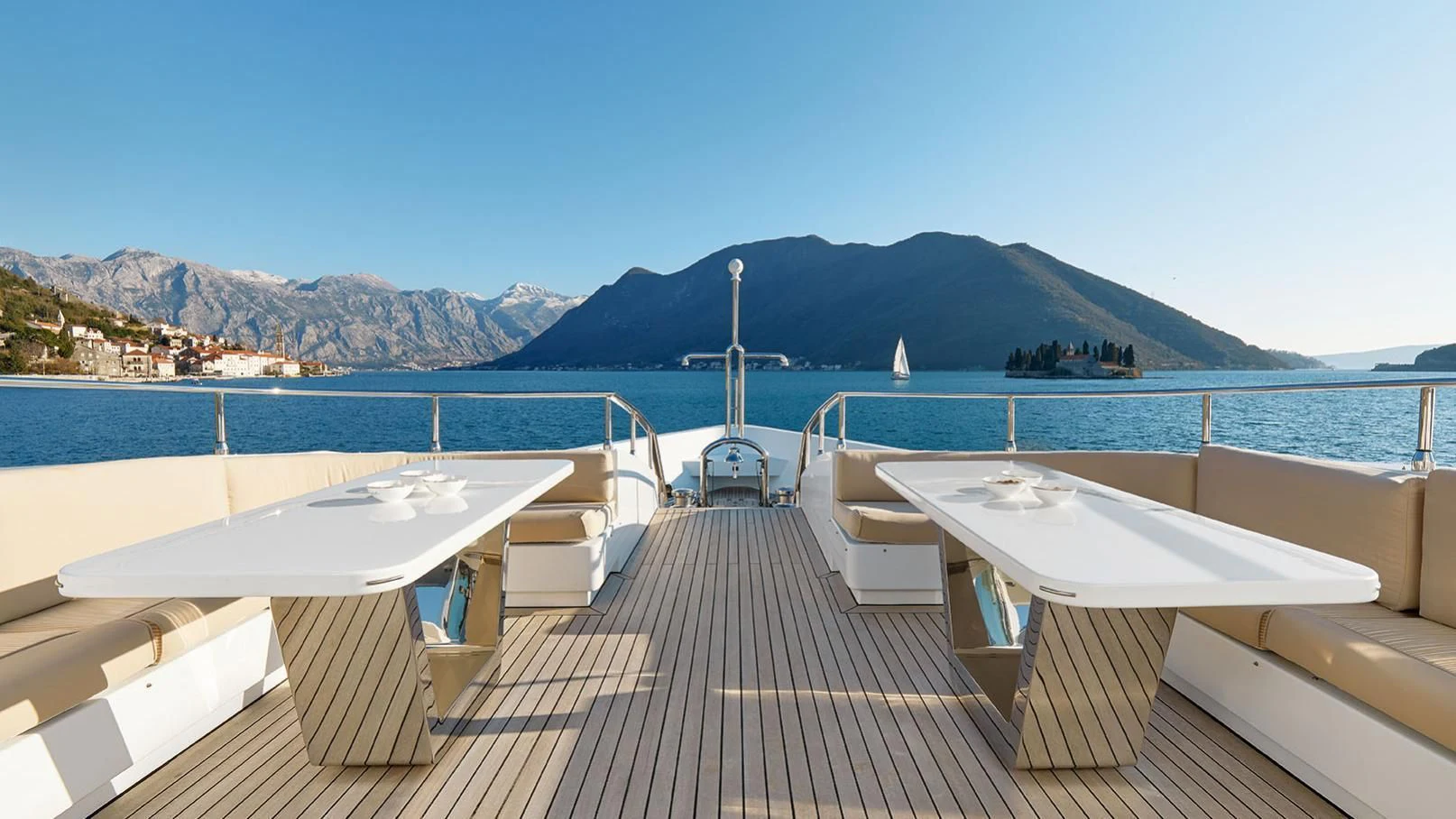 a dock with a boat on it aboard VERA Yacht for Sale