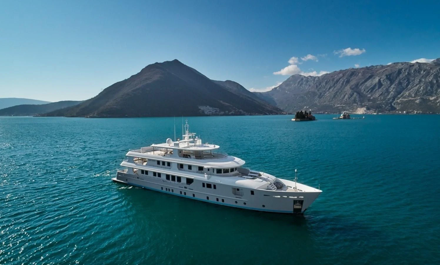 a boat in the water aboard VERA Yacht for Sale