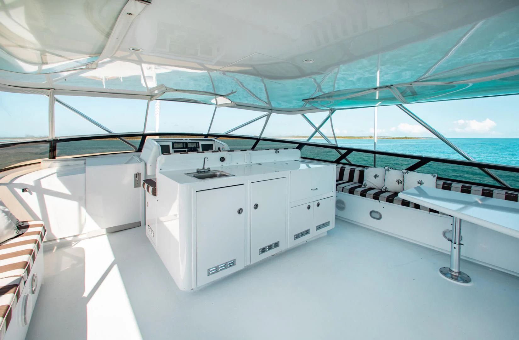 a large white machine aboard THREE KINGS Yacht for Sale