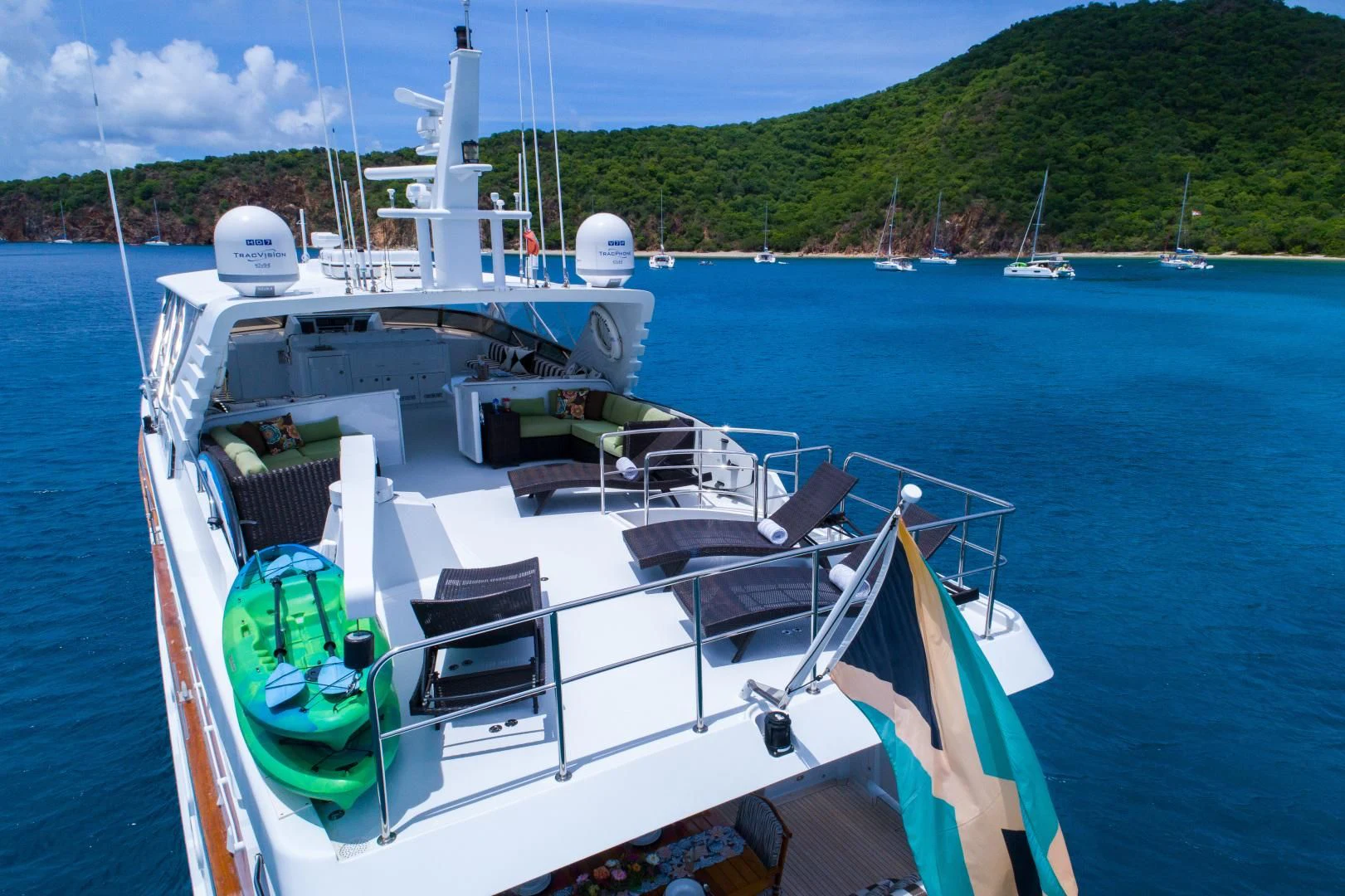 a boat on the water aboard THREE KINGS Yacht for Sale