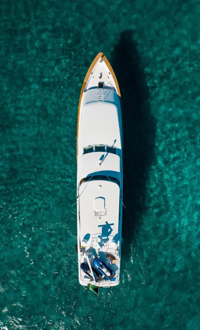 a boat in the water aboard THREE KINGS Yacht for Sale