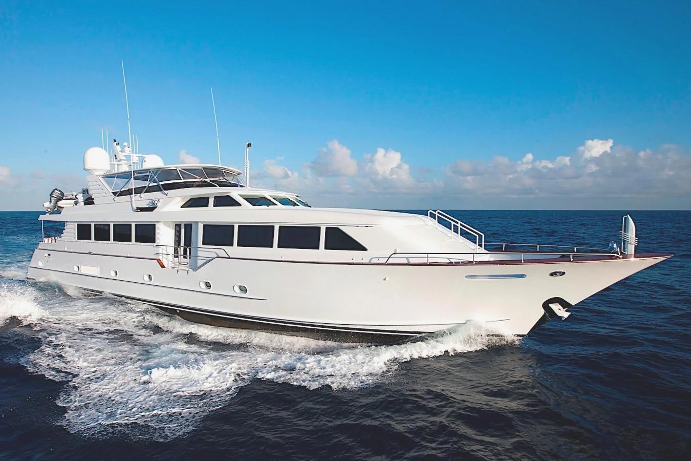 a boat on the water aboard THREE KINGS Yacht for Sale