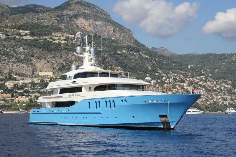 a boat in the water aboard SILVER SHALIS Yacht for Sale