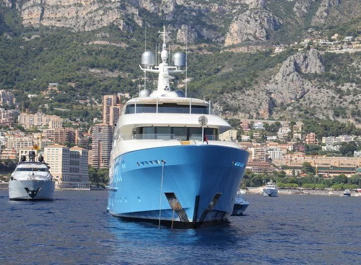 a boat in the water aboard SILVER SHALIS Yacht for Sale