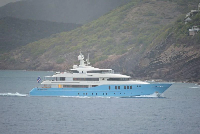 a boat on the water aboard SILVER SHALIS Yacht for Sale