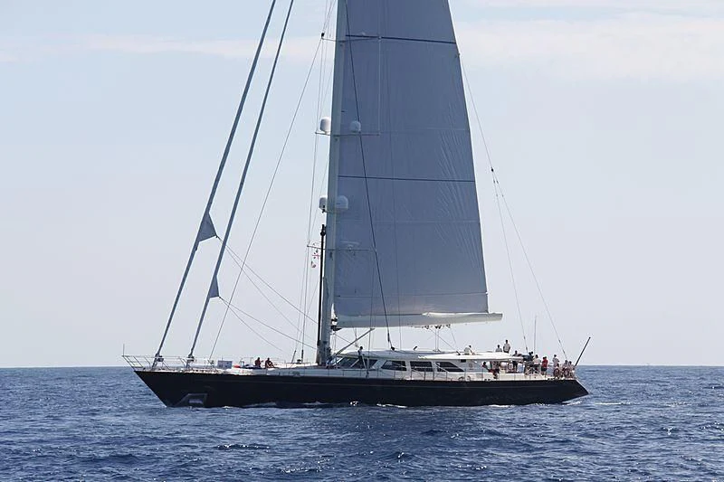 a sailboat on the water aboard HERITAGE OF LONDON Yacht for Sale