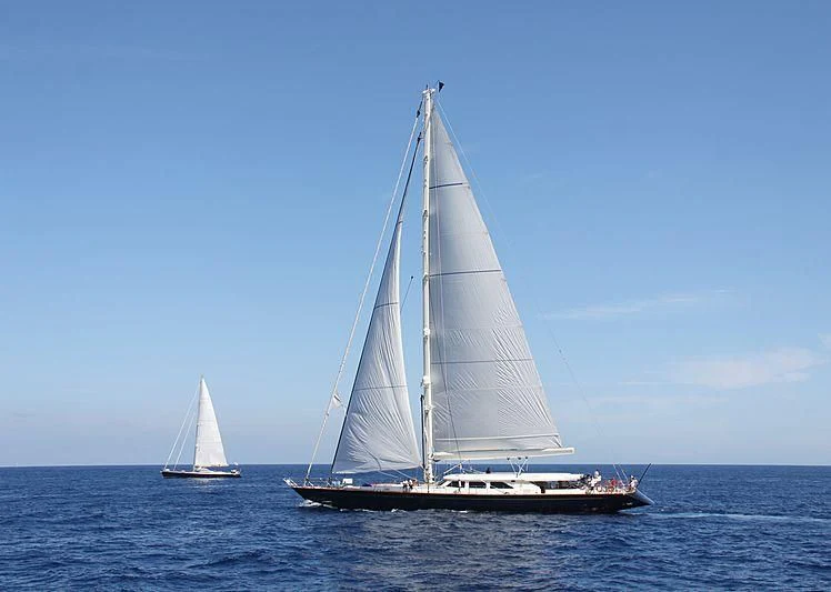 a couple of sailboats in the water aboard HERITAGE OF LONDON Yacht for Sale