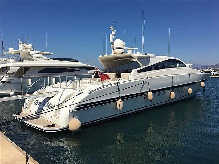 a boat in the water aboard GREMAT Yacht for Sale