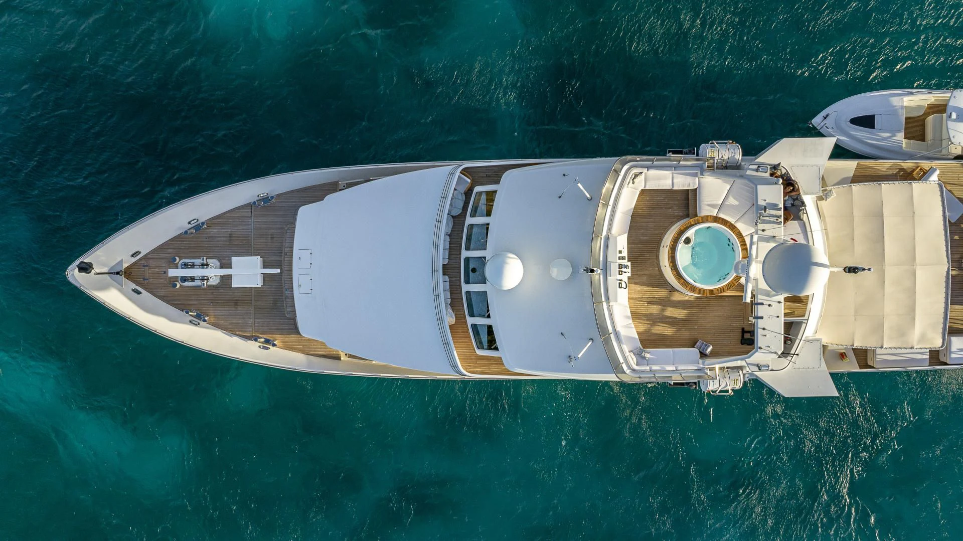 a satellite above the ocean aboard KARTAL YUVASI Yacht for Charter