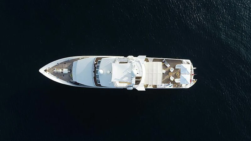 a silver and gold ring aboard KARTAL YUVASI Yacht for Charter