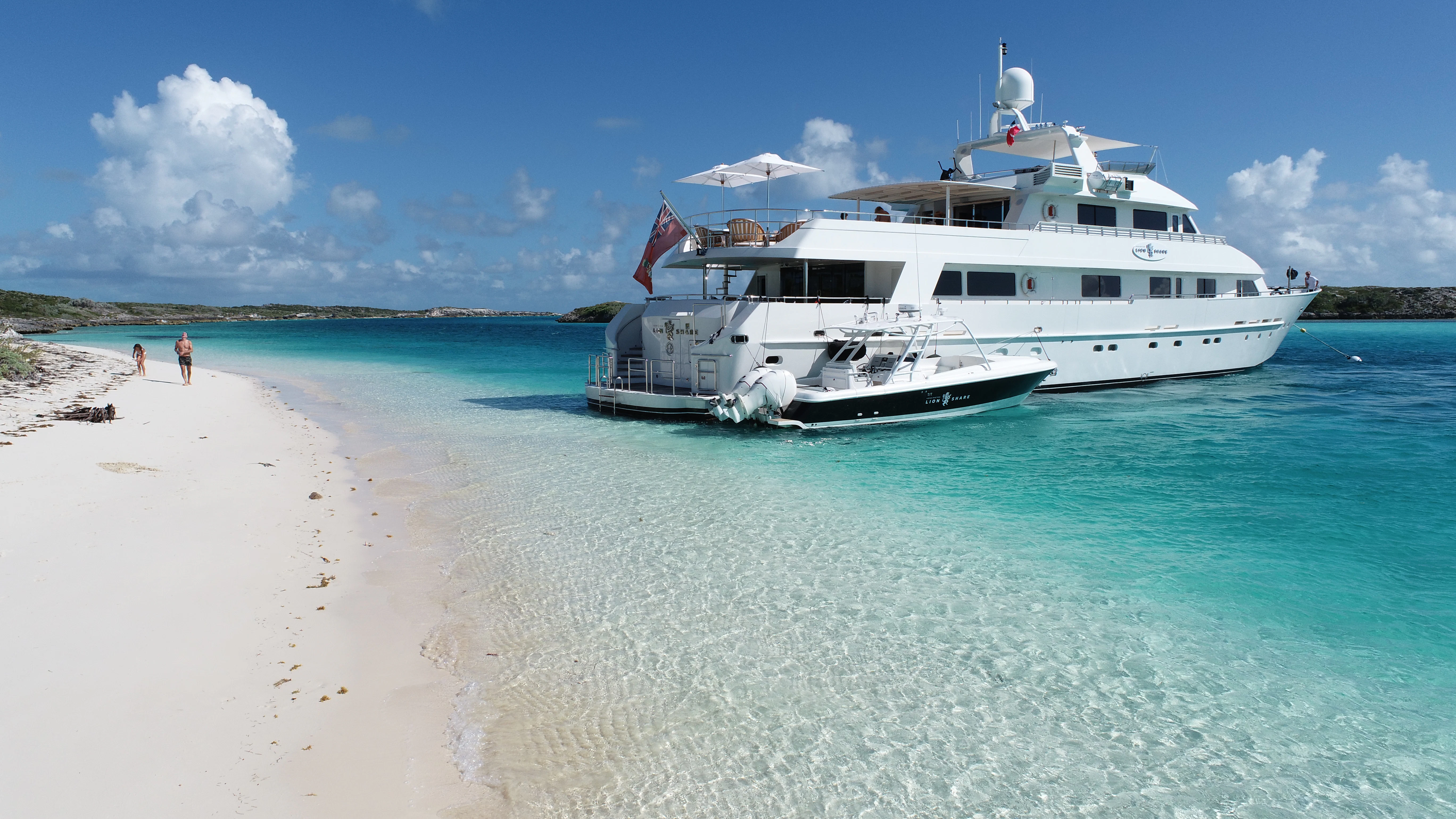 a boat on a beach aboard KARTAL YUVASI Yacht for Charter
