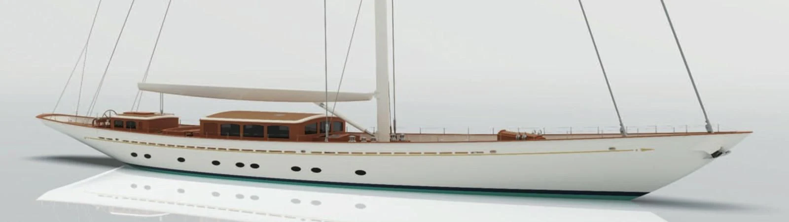 a boat on a white background aboard RAINBOW II Yacht for Sale