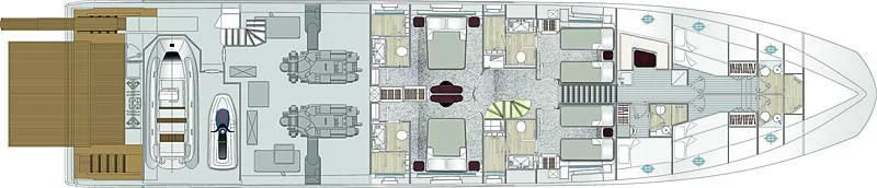 diagram aboard PENJA Yacht for Sale