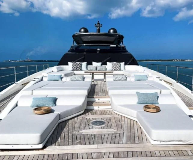 a building with a dome roof aboard PENJA Yacht for Sale