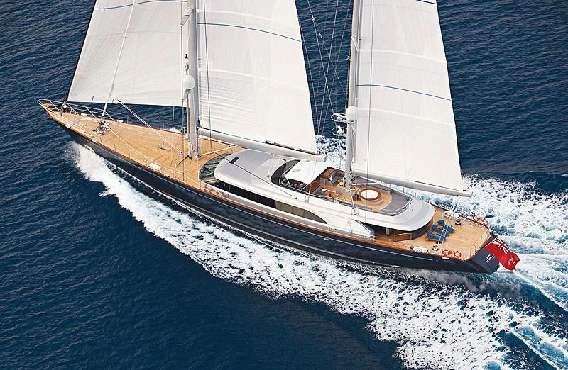 a sailboat on the water aboard MELEK Yacht for Sale