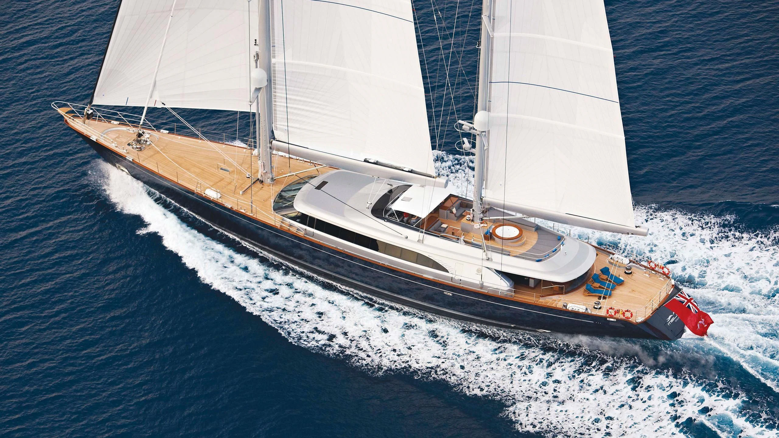 a sailboat on the water aboard MELEK Yacht for Sale